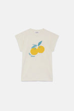 Cotton T-shirt with Yuzu Print