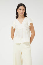 Sleeveless V-Neck Top in Off-White