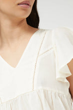 Sleeveless V-Neck Top in Off-White