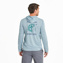 Men's Clean Fish More Bass Long Sleeve Sun Crusher Hoodie