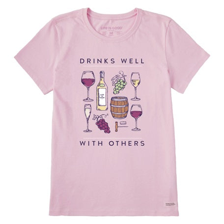 Women's Realaxed Drinks Well with Others Crusher Tee