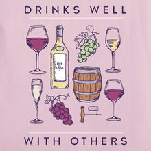 Women's Realaxed Drinks Well with Others Crusher Tee