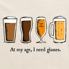 Men's Need Glasses Beer Short Sleeve Tee