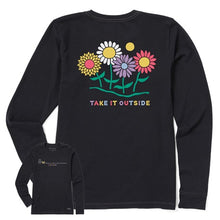 Women's Take It Outside Daisies Long Sleeve Crusher Tee