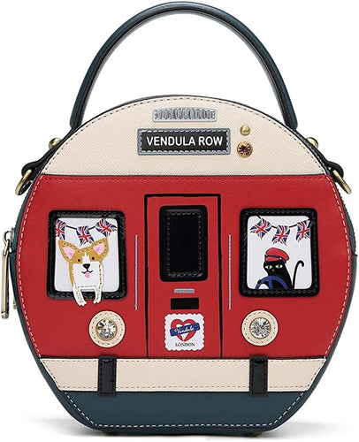 London Cats and Corgis Red Bus Pouch Bag Crossbody – Glameur New York